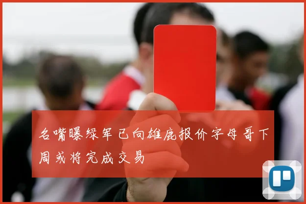 名嘴曝绿军已向雄鹿报价字母哥下周或将完成交易